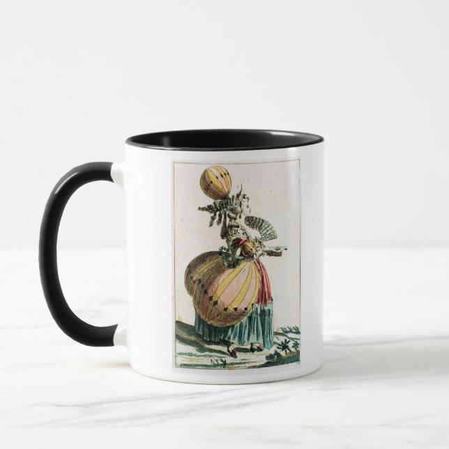 Die Fliegen-Kokette, c.1784 (Farbstich) Tasse (Links)