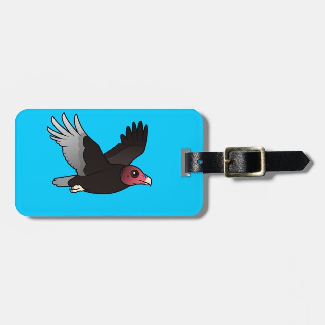 Die Fliegen-Türkei-Geier Gepäckanhänger (Vorderseite horizontal)