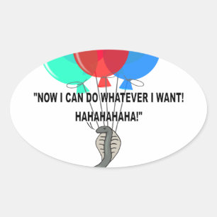 Die fliegende Schlange Ovaler Aufkleber