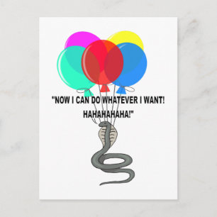 Die fliegende Schlange Postkarte