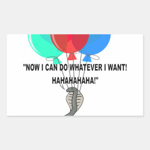 Die fliegende Schlange Rechteckiger Aufkleber