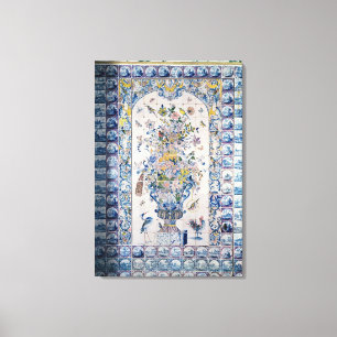 Die Fliesenverkleidung aus dem Badezimmer Leinwanddruck