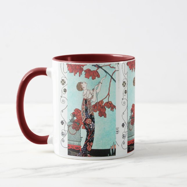 DIE FLIGHTEN BIRD, SCHÖNHEIT FASHION/ Geometrische Tasse (Links)