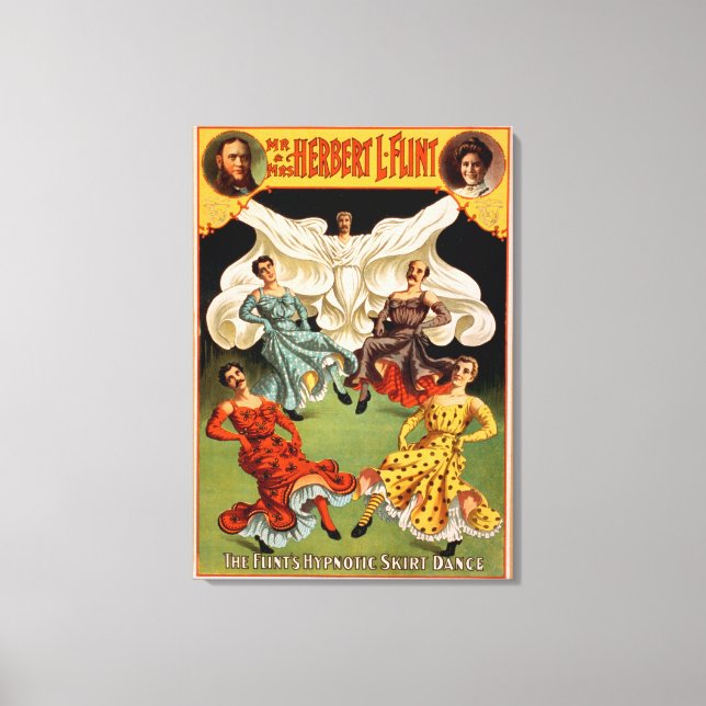 Die flinsen hypnotischen Rock-Tanz-Theater Leinwanddruck (Vorderseite)