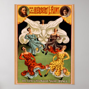 Die flinsen hypnotischen Rock-Tanz-Theater Poster