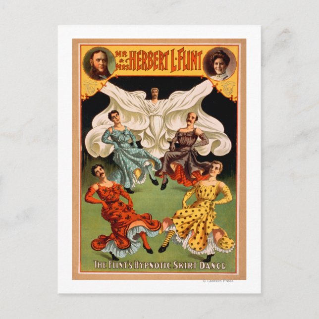 Die flinsen hypnotischen Rock-Tanz-Theater Postkarte (Vorderseite)