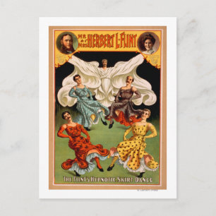 Die flinsen hypnotischen Rock-Tanz-Theater Postkarte