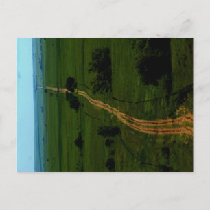 die Flint Hills von Kansas Postkarte