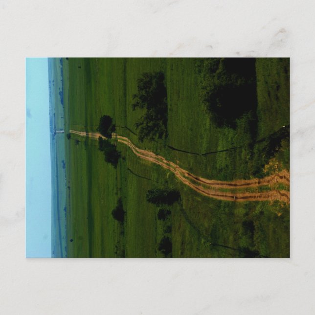 die Flint Hills von Kansas Postkarte (Vorderseite)