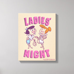 Die Flintstones Betty & Wilma - Damenabend Leinwanddruck