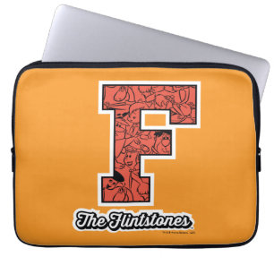 Die Flintstones Collegiate Style Monogramm Laptopschutzhülle