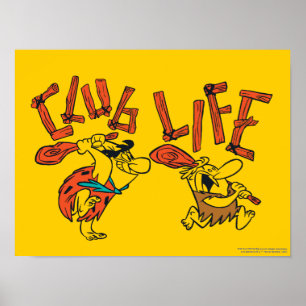 Die Flintstones Fred & Barney - Club Leben Poster
