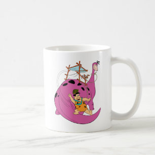 Die Flintstones   Fred, der hinunter Schwanz Kaffeetasse