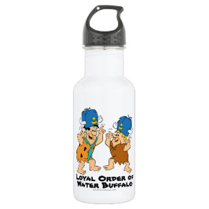 Die Flintstones   Fred u. Krach-Wasser-Büffel Edelstahlflasche