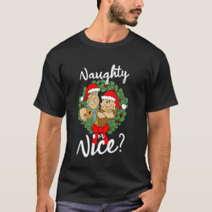 Die Flintstones Fred und Barney naughty oder Nice T-Shirt