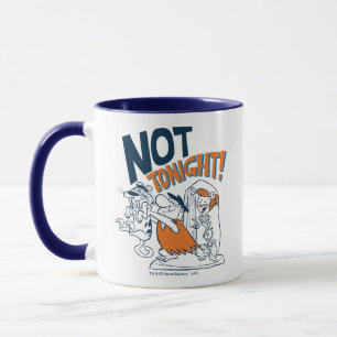 Die Flintstones Nicht heute Abend! Tasse