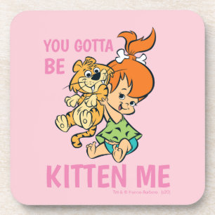 Die Flintstones Pebbles & ihr Tiger Getränkeuntersetzer