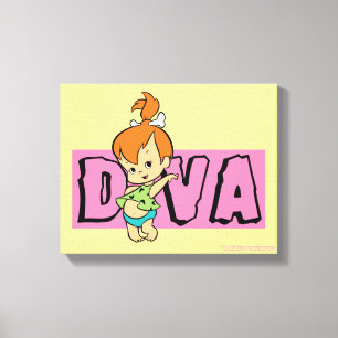 Die Flintstones Pebbles - Kleine Diva Leinwanddruck