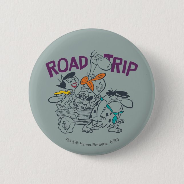 Die Flintstones | Road Trip Button (Vorderseite)