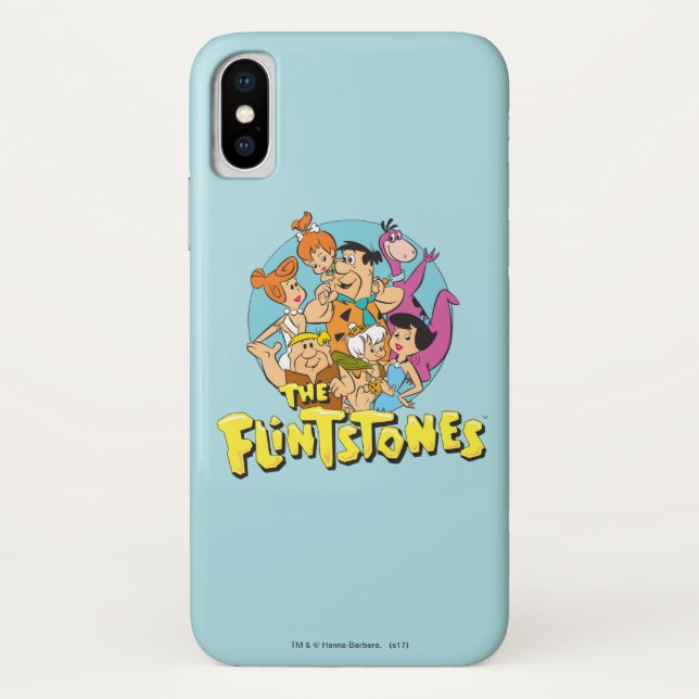 Die Flintstones und Rubbelfamilie Grafik Case-Mate iPhone Hülle (Rückseite)
