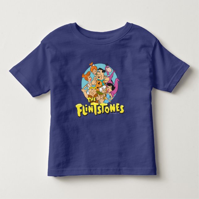 Die Flintstones und Rubbelfamilie Grafik Kleinkind T-shirt (Vorderseite)