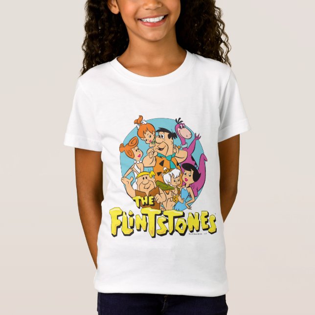 Die Flintstones und Rubbelfamilie Grafik T-Shirt (Vorderseite)