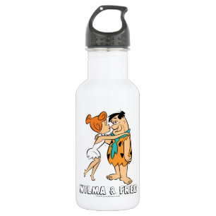 Die Flintstones Wilma, der Fred küsst Edelstahlflasche