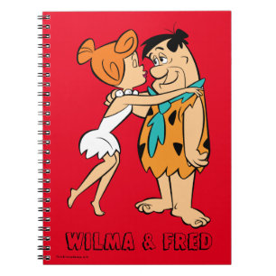 Die Flintstones   Wilma, der Fred küsst Notizblock
