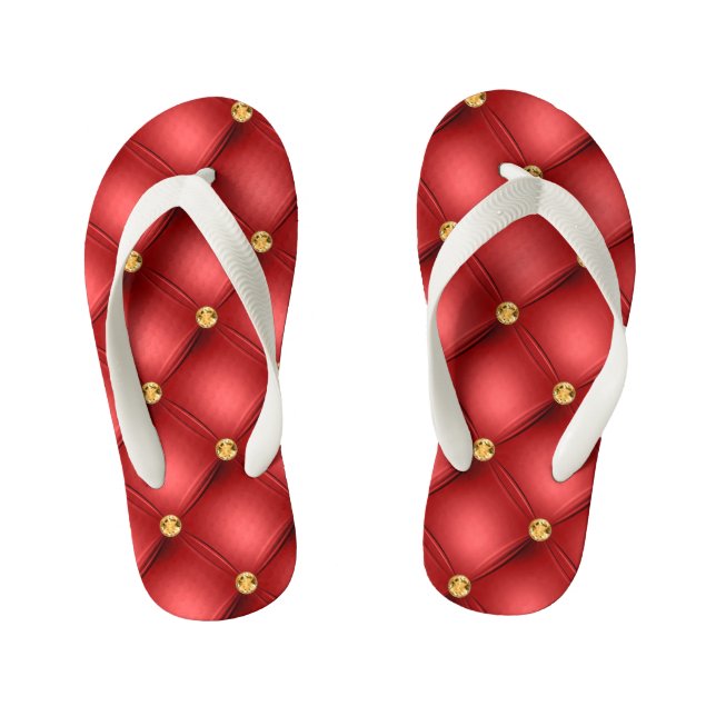 Die Flip Flops von Red und Gold Kid (Fußbett)