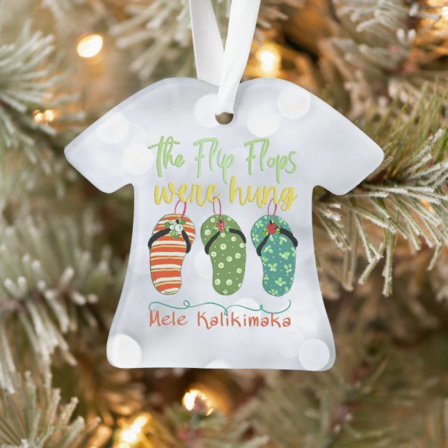 Die Flip Flops waren Hung Ornament (Baum)