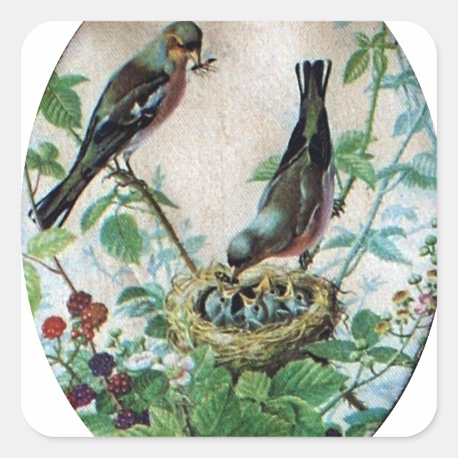 Die Flock halten: Kindererziehung erziehen Quadratischer Aufkleber (Vorderseite)