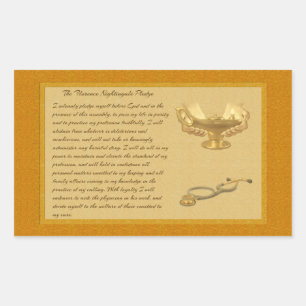 Die Florence Nightingale-Bürgschaft Rechteckiger Aufkleber