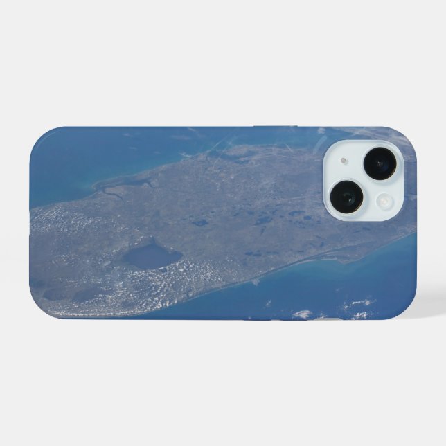 Die Florida-Halbinsel. iPhone 15 Hülle (Rückseite (Horizontal))