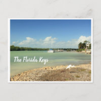 Die Florida Keys Foto Szene mit Schiff und Vogel