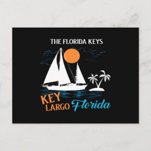 Die Florida-Tasten Schlüssellargo florida- Segelqu Postkarte