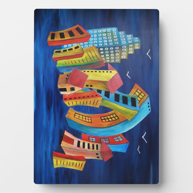 Die florierende Stadt Fotoplatte (Vorderseite)