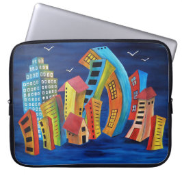 Die florierende Stadt Laptopschutzhülle