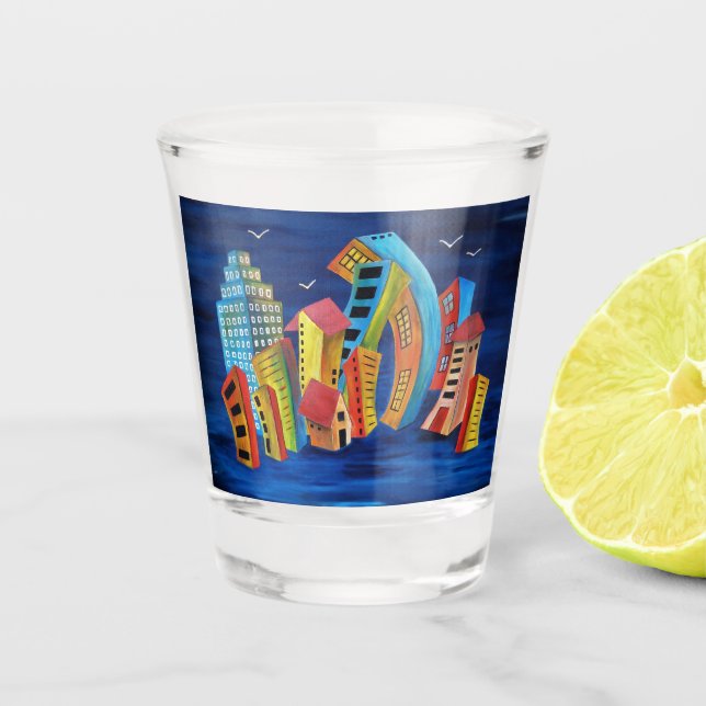 Die florierende Stadt Schnapsglas (Vorderseite)