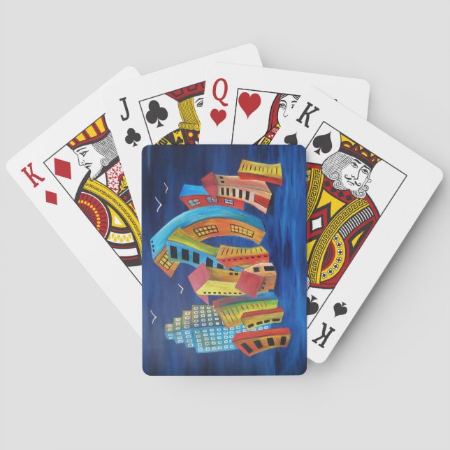 Die florierende Stadt Spielkarten (Rückseite)