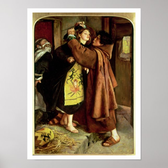 Die Flucht aus einer Heretik, 1559, 1857 (Öl auf L Poster (Vorne)