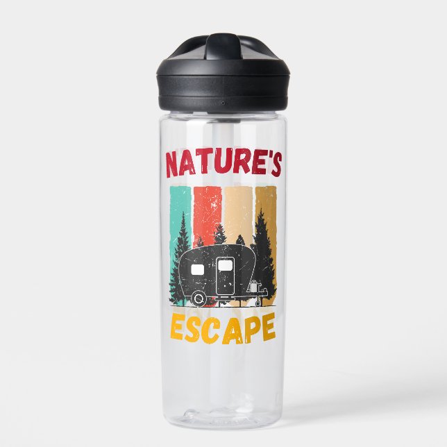 Die Flucht der Natur - Campers Life Trinkflasche (Vorderseite)