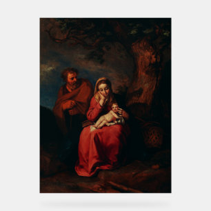 Die Flucht nach Ägypten von Abraham Bloemaert  Acrylschild