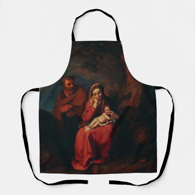 Die Flucht nach Ägypten von Abraham Bloemaert  Schürze (Vorderseite)