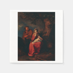 Die Flucht nach Ägypten von Abraham Bloemaert Serviette
