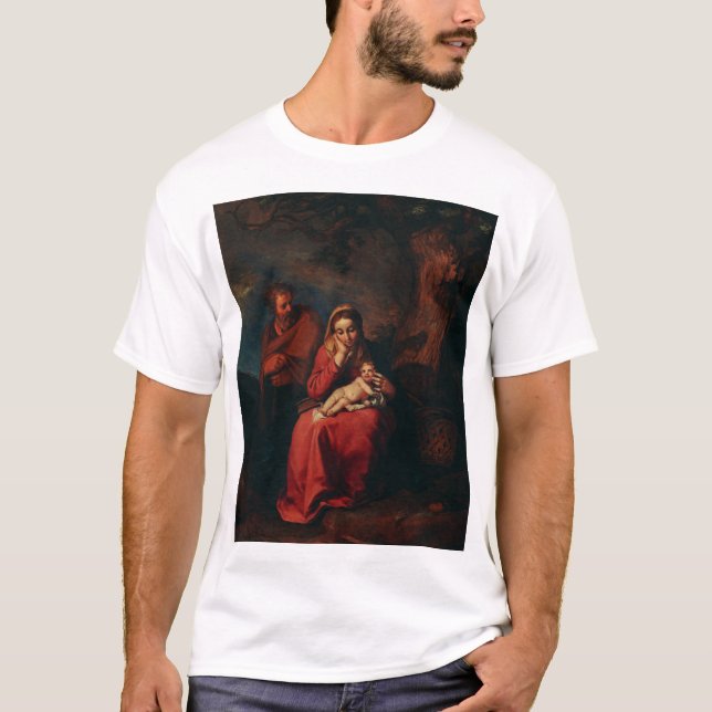 Die Flucht nach Ägypten von Abraham Bloemaert  T-Shirt (Vorderseite)