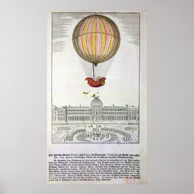 Die Flucht von Jacques Charles und Nicholas Robert Poster (Vorne)