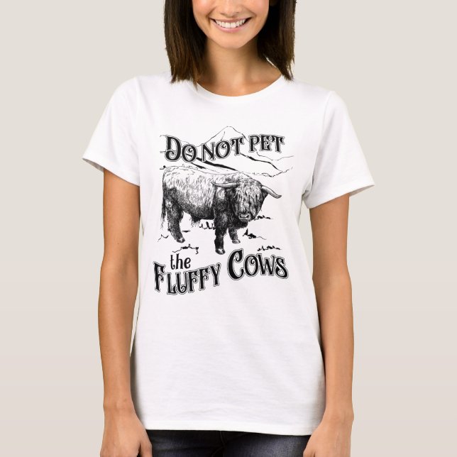 Die Fluffy Cows Bison Nationalpark nicht bestellen T-Shirt (Vorderseite)