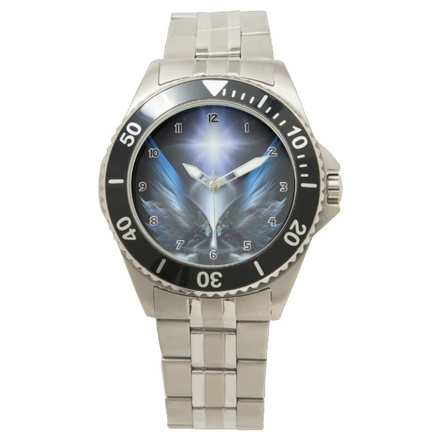 Die Flügel der Armbanduhr von Anthropolis (Vorderseite)