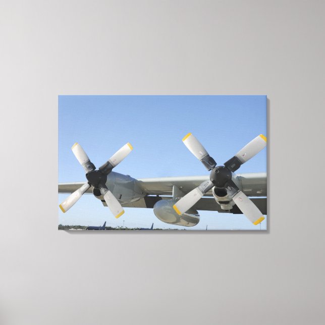 Die Flügel eines LC-130 Hercules Leinwanddruck (Vorderseite)