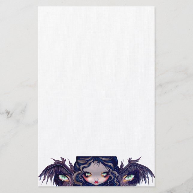 "Die Flügel haben Augen-" Briefpapier (Vorderseite)